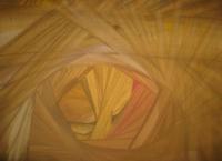 Cesta mezi dvěma světy (žlutá), 2008, akryl, 50 x 70 cm