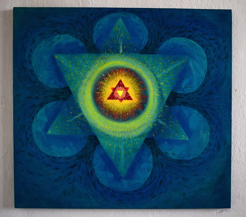 Amulet XXII., 2015, olejomalba, 60 x 65 cm