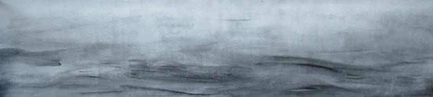 Stíny Atlantiku, 2006, akryl, 67 x 290 cm