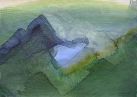 Rein in Taufers, 2012, akvarel, 21 x 29,5 cm
