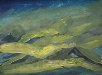 Rein in Taufers - nad Kasseler Hutte, 2012, tempera, 21 x 29,5 cm