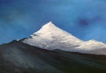 Rhein in Taufers, 2013, olejomalba, 45 x 65 cm