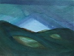 Rein in Taufers/u Furtalmu - Oko hory, 2013, akvarel, 21 x 29,5 cm
